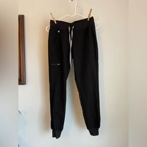 Figs Black Relaxed Fit Joggers